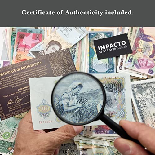 IMPACTO COLECCIONABLES Colecciones de Auténticos Billetes del Mundo con Certificado de autenticidad (800 Billetes Diferentes)