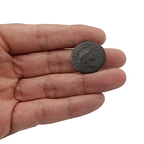 IMPACTO COLECCIONABLES Moneda Antigua Original del Imperio Romano - Nerón y el Imperio del Terror. As de Bronce