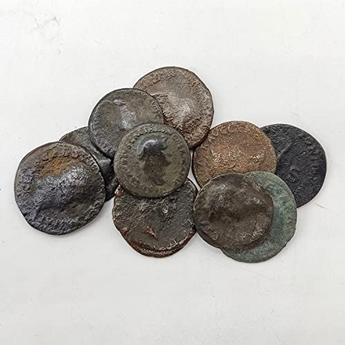 IMPACTO COLECCIONABLES Moneda Antigua Original del Imperio Romano - Nerón y el Imperio del Terror. As de Bronce