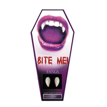 Innovision Colmillos de dientes de vampiro para Halloween, ajuste personalizado, reutilizable, ideal para disfraz de vampiro adulto, Halloween, cosplay, colmillos falsos de Drácula, dientes falsos