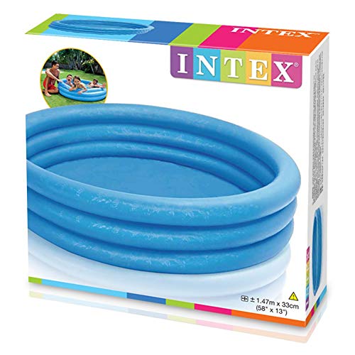Intex 58426NP - Piscina hinchable 3 aros 147 x 33 cm, 288 litros, Color Crystal Blue