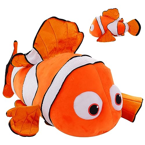 IOSCDH Finding Nemo Juguete de Peluche de Payaso Suave para Finding Nemo niños de Peluche Almohada de Felpa Fiesta en el océano decoración del hogar diseño de pez