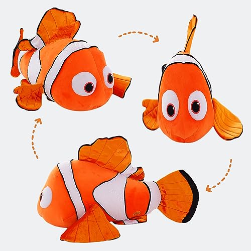 IOSCDH Finding Nemo Juguete de Peluche de Payaso Suave para Finding Nemo niños de Peluche Almohada de Felpa Fiesta en el océano decoración del hogar diseño de pez