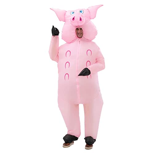 IRETG disfraz Cerdo inflable adulto hinchable disfraces Divertido de mono fiesta de Halloween de Navidad juego de rol