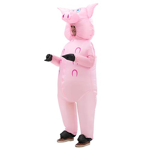 IRETG disfraz Cerdo inflable adulto hinchable disfraces Divertido de mono fiesta de Halloween de Navidad juego de rol
