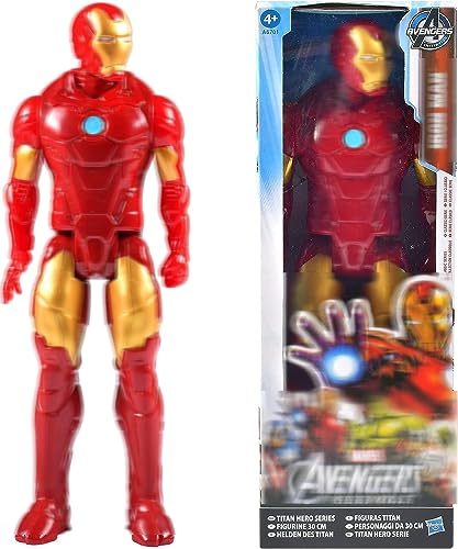 Iron Man Figura, Iron Man Figura de Acción, Figura Cake Topper, 30cm Figure Iron Man Titan Hero Series Juguetes, para niños a Partir de 2 años