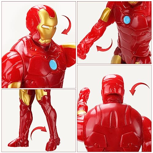 Iron Man Figura, Iron Man Marvel Avengers Titan Hero Series Juguetes, Titan Hero Serie Iron Man Action Figur, Figura de Acción de 30 cm del Superhéroe para Niños de 4 Años