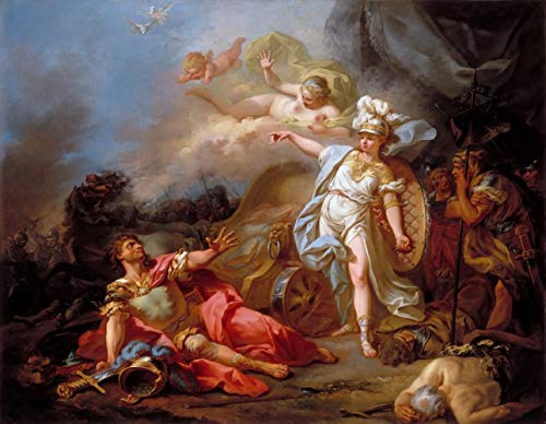 Jacques Louis David Combate Entre Minerva y Mars Rompecabezas Juguete de Madera Adulto Familiar Amigo DIY Challenge Decoración de Pared 1000 Piezas