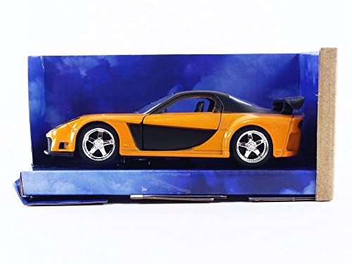 Jada Toys JADA30736 Han's Mazda RX-7 Fast & Furious 1993 Orange/Black 1:32 Model Compatible con