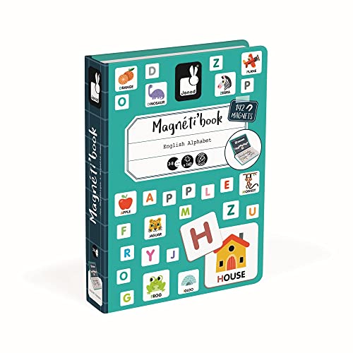Janod J02712 Magneti'Book Alphabet Educational Game, English Version