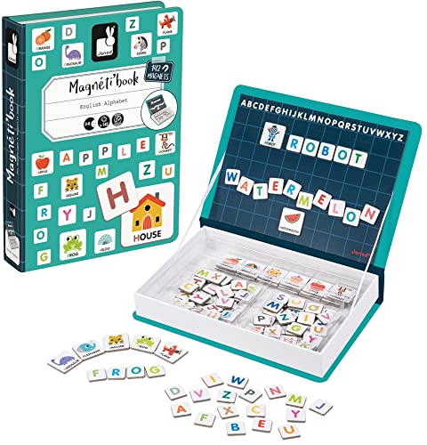 Janod J02712 Magneti'Book Alphabet Educational Game, English Version