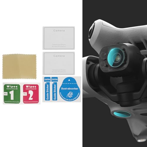 Jauarta Protector de lente de sensor de drones de 9H, dureza 9H, protector de lente de cristal templado para Mini 4 PRO (1 juego)