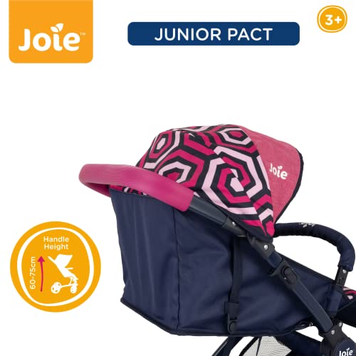 Joie Junior Pact - Cochecito para niños | Sistema de Plegado fácil de Dos Pasos con Correa de Hombro | Sistema de Viaje para niños con impresión geométrica | Cochecito de muñecas Ligero Cochecito y