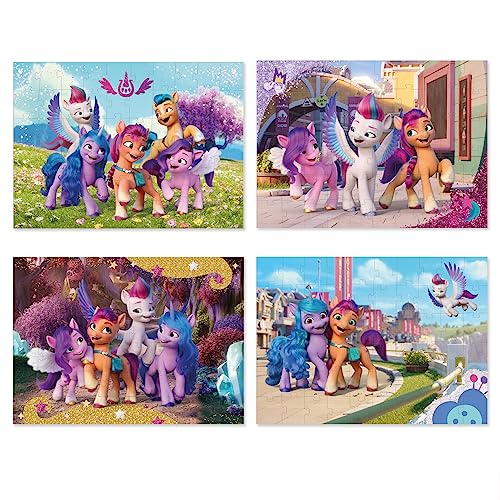 Juego de 4 rompecabezas My Little Pony (200376, 200377, 200378, 200379) para niños de más de 5 años, 60 piezas, regalo educativo perfecto para niños y niñas
