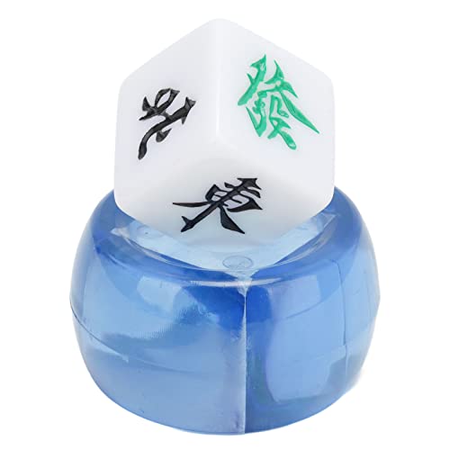 Juego de 5 dados de dirección de viento Mahjong azul transparente para oriente, sur, oeste y norte, perfectos para entretenimiento y esferas de juego
