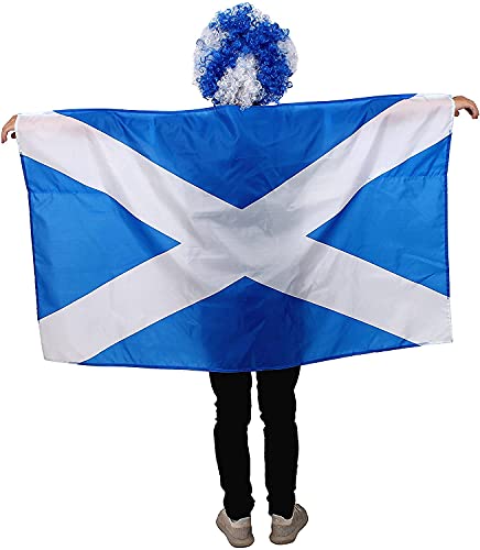 Juego de accesorios para disfraz de San Andrés de Escocia, bandera escocesa, para eventos deportivos y días nacionales