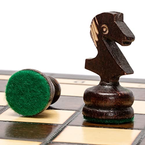 Juego de ajedrez de Madera Europeo Internacional Regal Husaria: Set de ajedrez de tamaño Mediano de 35 centímetros