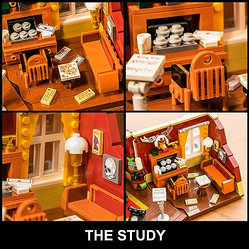 Juego de Ladrillos de construcción de casa para Adultos: PANTASY Baker Street Bloques de construcción compatibles con Lego Adult Set Office Friends Serie de TV Apartamento Habitación