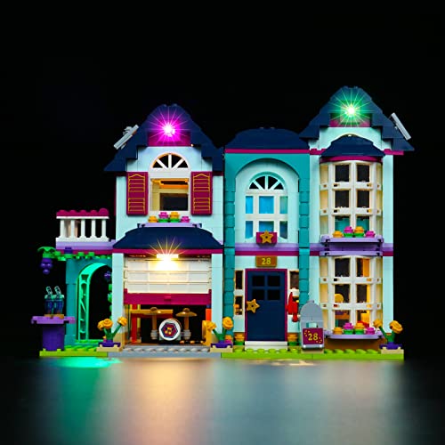 Juego de luces LED para Lego Andreas House, juego de iluminación LED para Lego 41449 Friends Andreas House, solo juego de luces, no modelo de Lego