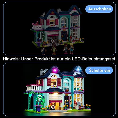 Juego de luces LED para Lego Andreas House, juego de iluminación LED para Lego 41449 Friends Andreas House, solo juego de luces, no modelo de Lego