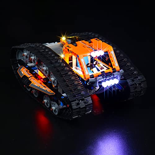 Juego de luces LED para vehículos de transformación de Lego, juego de iluminación LED decorativa para coche Lego 42140 Technic Offroad - Solo juego de luces, no modelo (versión estándar)