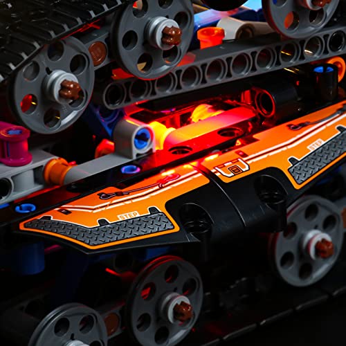 Juego de luces LED para vehículos de transformación de Lego, juego de iluminación LED decorativa para coche Lego 42140 Technic Offroad - Solo juego de luces, no modelo (versión estándar)