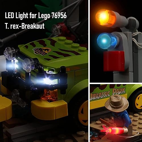 Juego de luces USB para Lego 76956 Breakout 76956 Juego de construcción de bloques - (No incluye modelo LEGO)