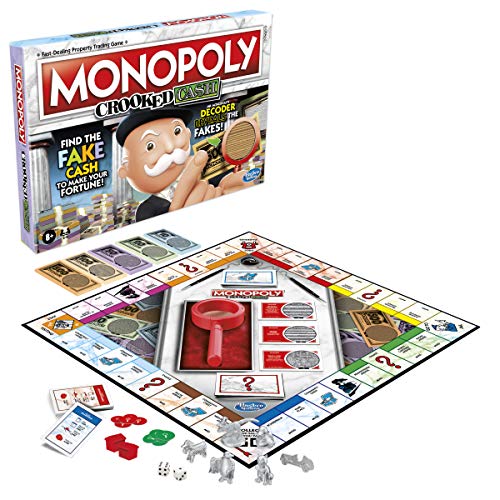 Juego de Mesa Monopoly Billetes Falsos con Descodificador de Hasbro