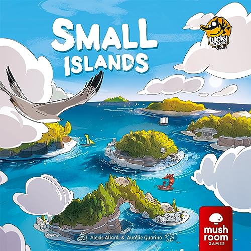 Juego de mesa Small Islands - Explora, descubre y conquista el archipiélago! Juego de estrategia de colocación de azulejos para niños y adultos, a partir de 8 años, 1-4 jugadores, tiempo de juego de