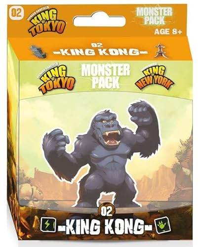 Juego King of Tokyo 2 Monster Pack versión francesa: King Kong + Cybertooth + 1 abrebotellas Blumie (KK + Cybertooth)