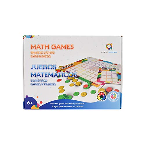 Juegos Matemáticos Semáforo Gatos y Perros - Pack 2 Juegos de Estrategia para Niños 6+ y Toda la Familia.