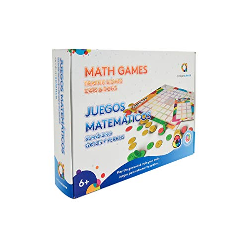 Juegos Matemáticos Semáforo Gatos y Perros - Pack 2 Juegos de Estrategia para Niños 6+ y Toda la Familia.