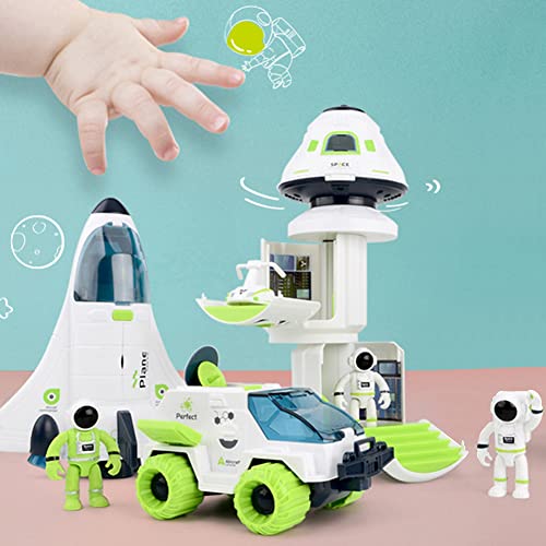Juguetes aeronáuticos y espaciales, Lanzadera Espacial Juguete de Construcción de Cohete Espacial, Juego de juguetes para niños, juguete de cohete espacial, regalos de juguetes educativos para niños