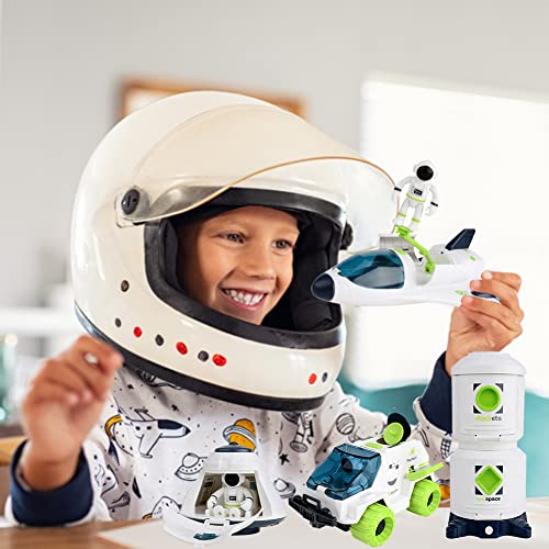 Juguetes aeronáuticos y espaciales, Lanzadera Espacial Juguete de Construcción de Cohete Espacial, Juego de juguetes para niños, juguete de cohete espacial, regalos de juguetes educativos para niños
