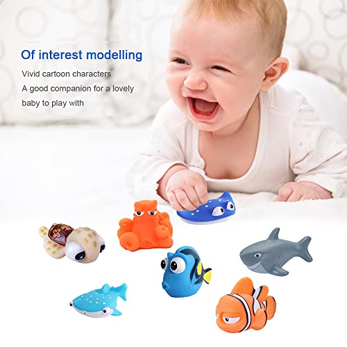 Juguetes de Buscando a Nemo – 8 piezas Buscando a Dory Nemo Juguetes de baño para bebé Flotante Squirt Juguete de baño para bebés niños pequeños ducha y bañera de natación