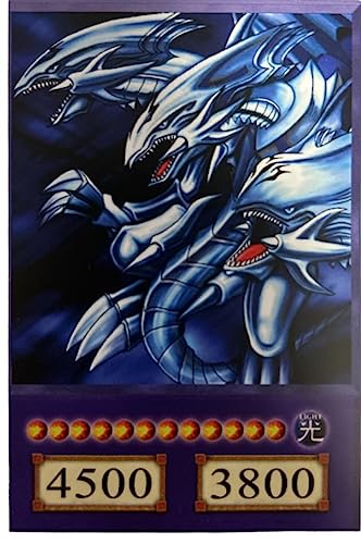 Kaiba Set 3 Dragones Blancos de Ojos Azules + 1 Dragón Último de Ojos Azules ORICA - Tarjeta Anime Original - Todas las piezas incluidas + Heartforcards Protección de Envío