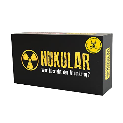 KAMPFHUMMEL - Nukular - Un juego de fiesta explosivo para déspotas I Introducir en el papel dictador de tiranos I Juego de cartas para personas con humor negro
