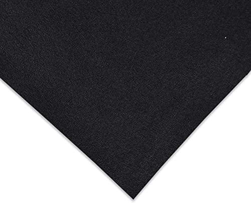 KARAT Tela de fieltro punzonado Superflex – Tela de fieltro – venta por metros – tela de revestimiento interior (negro, 200 x 1500 cm)