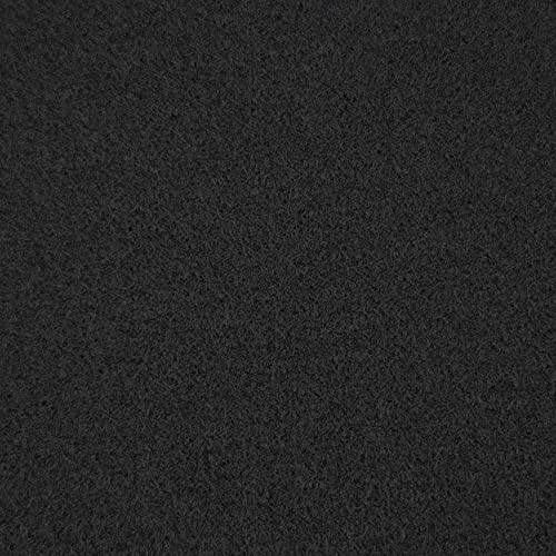 KARAT Tela de fieltro punzonado Superflex – Tela de fieltro – venta por metros – tela de revestimiento interior (negro, 200 x 1500 cm)