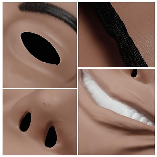 keland La Purga Anarquía DIOS Máscara Horror Killer Máscara Creepy Halloween Prop para Mujeres Hombres (Estilo-3)