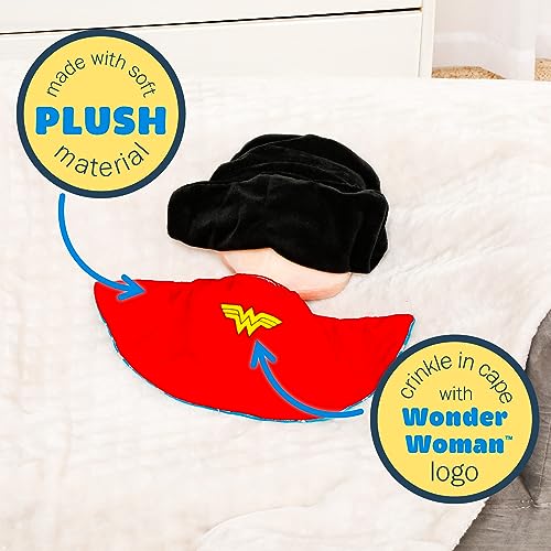 Kids Preferred DC Comics Wonder Woman - Peluche suave y abrazable para niños y niñas, regalo para niños, 11.5 pulgadas