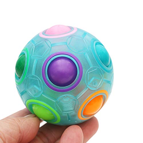 KidsPark Rainbow Magic Ball 3D Puzzle Ball Speed Cube Toys, Luminous