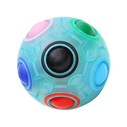 KidsPark Rainbow Magic Ball 3D Puzzle Ball Speed Cube Toys, Luminous