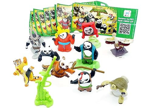 Kinder Überraschung, Kung Fu Panda 3 figuras de película con todos los folletos y accesorios