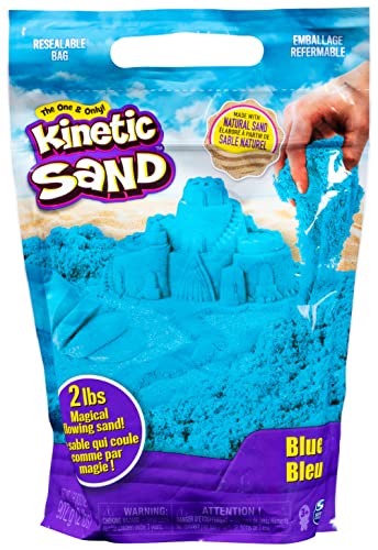 Kinetic Sand - Arena MÁGICA - 907g de Arena Azul para Mezclar, Moldear y Crear - Kit Manualidades Niños - 6061464 - Juguetes Niños 3 Años +