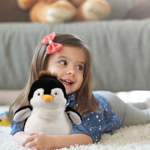 KJoet Peluche de Pingüino, 23cm Pingüino de Peluche de Juguete de Peluche, Animales de Peluche Realistas, para Niños para Jugar, Abrazar y Coleccionar