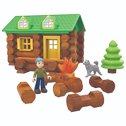 K'nex 00821 Lincoln Logs On The Trail Building Set, 59 Piece Learning Engineering Kit for Kids, Toys for Children Aged 3+