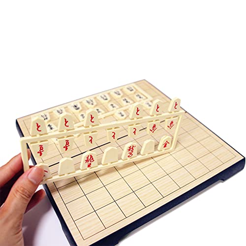 KOKOSUN Shogi juego de viaje magnético de ajedrez japonés, 9.8 pulgadas, juego de mesa plegable portátil, juguetes educativos/regalo para niños y adultos (diseño de esquina redondeada)