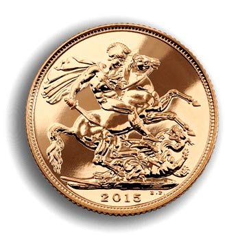 kwg77 Totalmente soberano Royal Mint. Moneda Oro Sovereign 2015 Oro Fino 22 Quilates