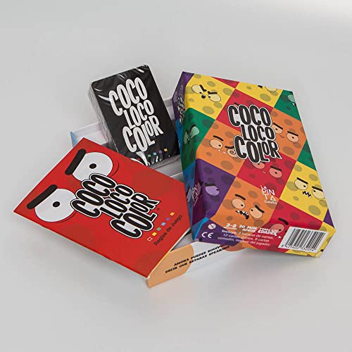 La Pinta Games Juego de Cartas Coco Loco Color Juego de Mesa Familiar el Mejor Juego para Regalar a Amigos A Partir de +6 Años
